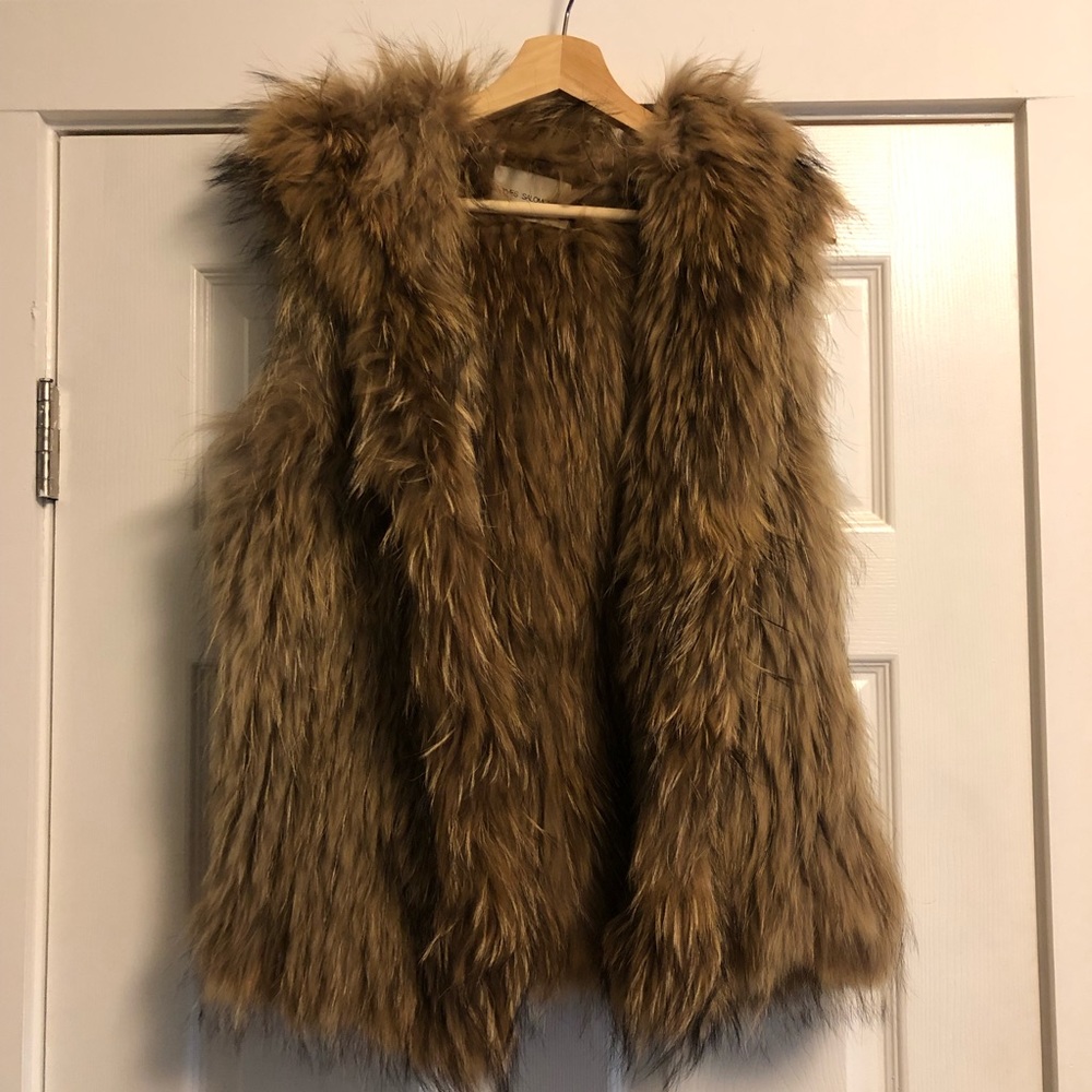 Yves Salomon Hooded Fur Vest